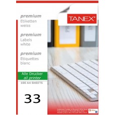 TANEX Labels / 70 x 25mm